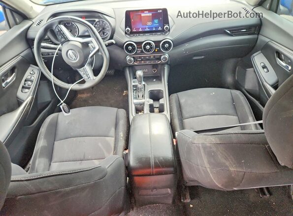 3N1AB8CV5NY276100 2022 NISSAN SENTRA Blue Dashboard view