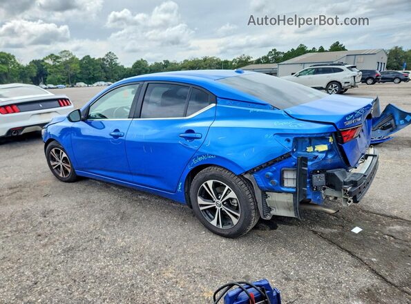 3N1AB8CV5NY276100 2022 NISSAN SENTRA Blue Rear left