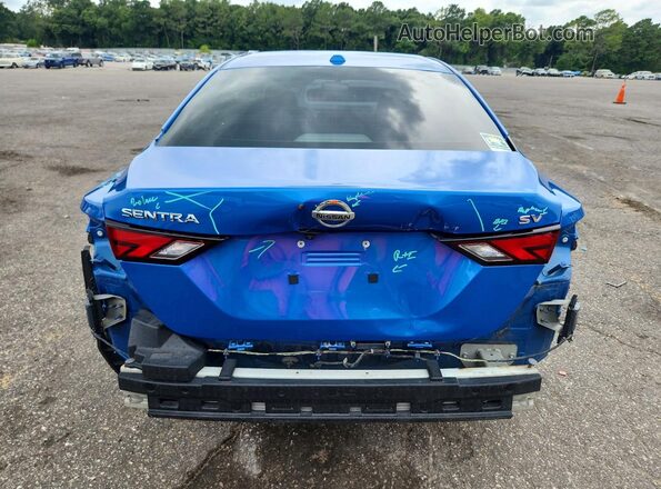 3N1AB8CV5NY276100 2022 NISSAN SENTRA Blue Rear view