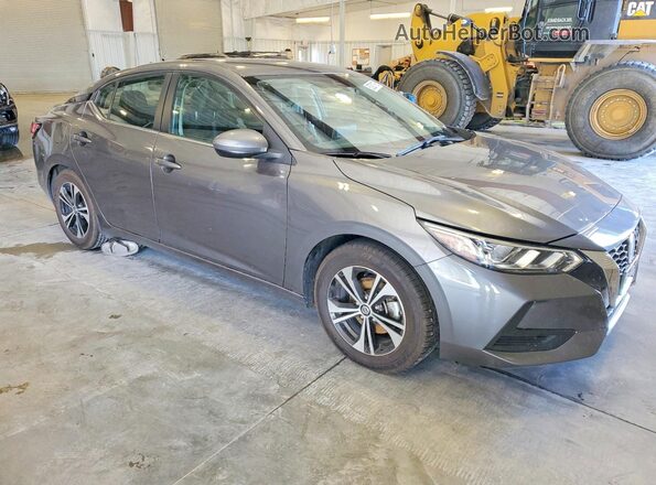 3N1AB8CV5NY320287 2022 NISSAN SENTRA Серый Передняя правая четверть
