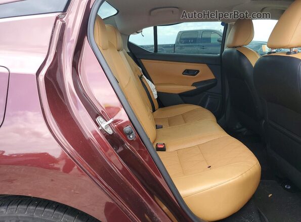 3N1AB8CV5RY301888 2024 NISSAN SENTRA Maroon Rear seats view