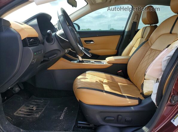 3N1AB8CV5RY301888 2024 NISSAN SENTRA Maroon Front interior view