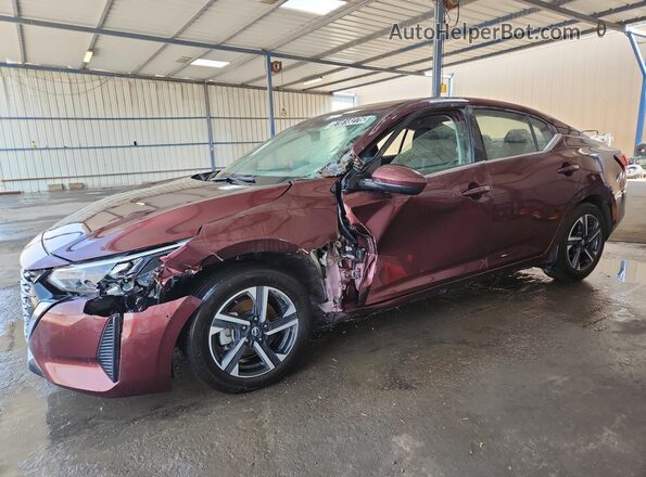 3N1AB8CV5RY314088 2024 NISSAN SENTRA Burgundy Панорамний вид салону 360°