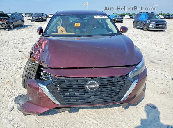 3N1AB8CV5RY349696 2024 NISSAN SENTRA Maroon წინა ხედი