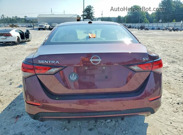 3N1AB8CV5RY349696 2024 NISSAN SENTRA Maroon უკანა ხედი