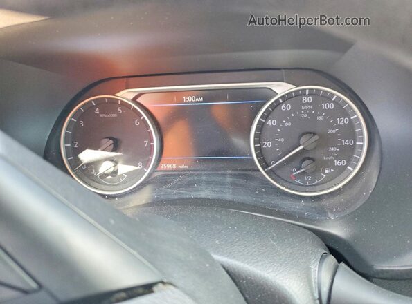 3N1AB8CV5SY261110 2025 NISSAN SENTRA Burgundy ხელსაწყოთა პანელის ხედი