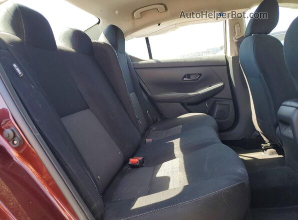 3N1AB8CV5SY261110 2025 NISSAN SENTRA Burgundy უკანა სავარძლების ხედი