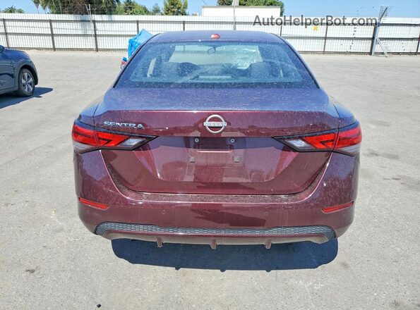 3N1AB8CV5SY261110 2025 NISSAN SENTRA Burgundy უკანა ხედი