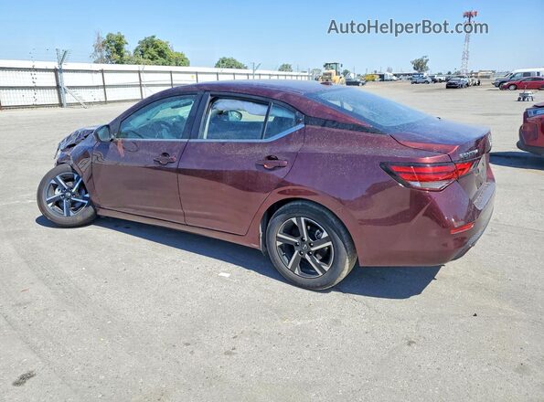 3N1AB8CV5SY261110 2025 NISSAN SENTRA Burgundy უკანა მარცხენა