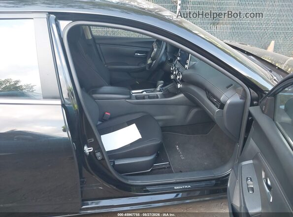 3N1AB8CV5SY268901 2025 NISSAN SENTRA Black Widok wnętrza z przodu