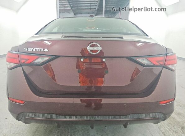 3N1AB8CV5SY288176 2025 NISSAN SENTRA Burgundy Widok z tyłu
