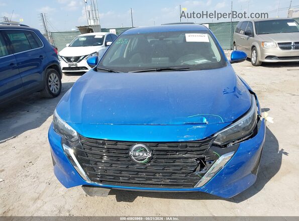 3N1AB8CV5SY300696 2025 NISSAN SENTRA Синий Вид щитка приборов