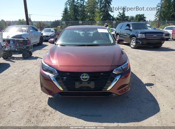 3N1AB8CV5SY352815 2025 NISSAN SENTRA Burgundy Vista del cuadro de instrumentos