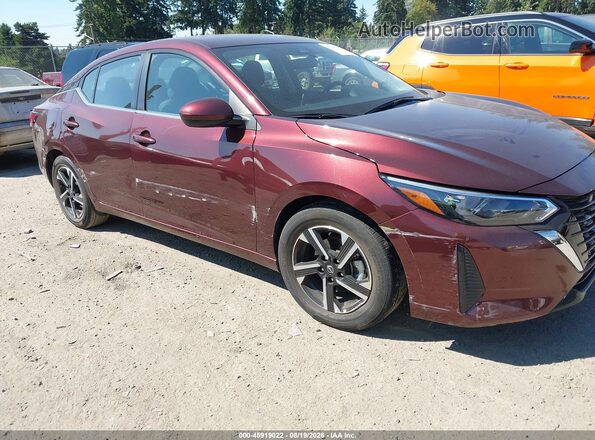 3N1AB8CV5SY352815 2025 NISSAN SENTRA Burgundy Vista frontal