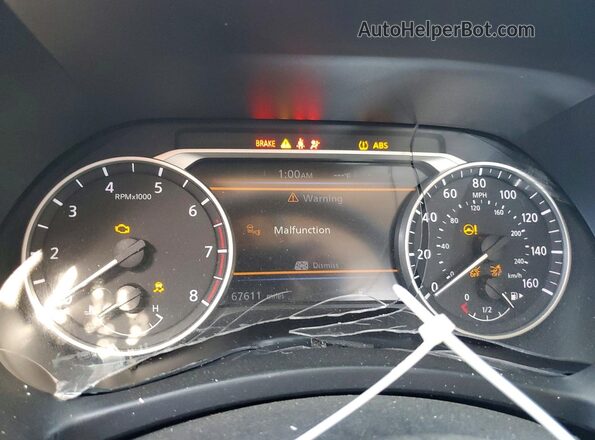 3N1AB8CV5SY357321 2025 NISSAN SENTRA Blue ხელსაწყოთა პანელის ხედი