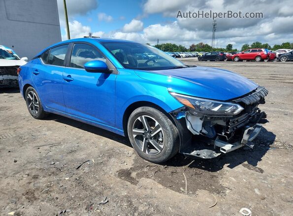 3N1AB8CV5SY372613 2025 NISSAN SENTRA Blue Widok wnętrza 360 stopni