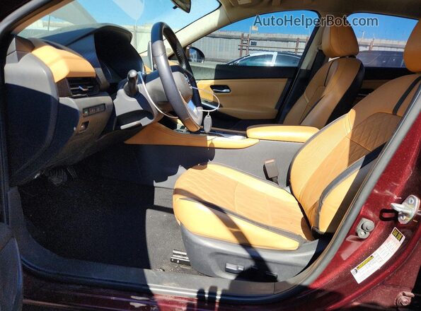 3N1AB8CV6LY235293 2020 NISSAN SENTRA Burgundy Widok wnętrza z przodu