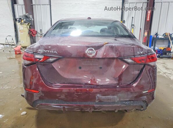 3N1AB8CV6MY210802 2021 NISSAN SENTRA Burgundy Rear view