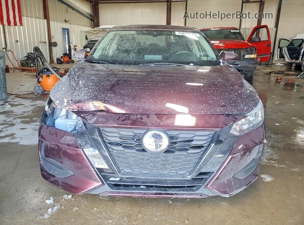 3N1AB8CV6MY210802 2021 NISSAN SENTRA Burgundy Front view