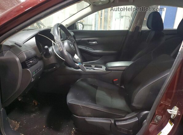 3N1AB8CV6MY210802 2021 NISSAN SENTRA Burgundy Front interior view