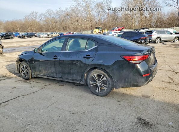 3N1AB8CV6MY214123 2021 NISSAN SENTRA Black Trasero izquierdo