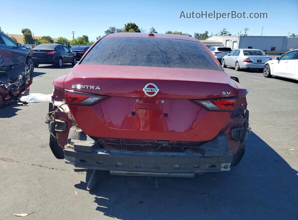 3N1AB8CV6MY245288 2021 NISSAN SENTRA Красный Вид сзади