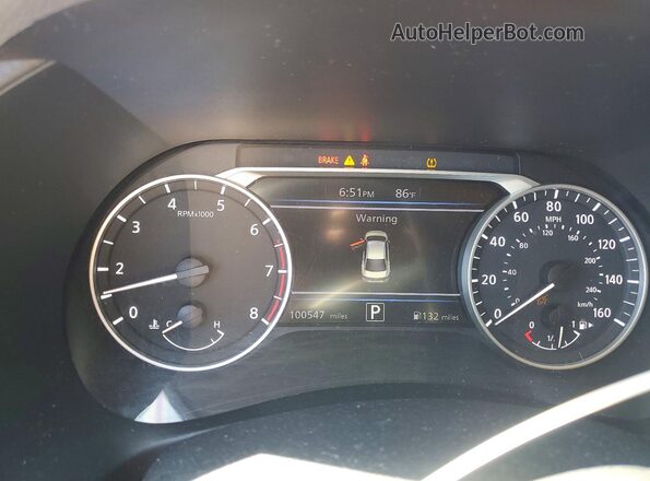 3N1AB8CV6MY245288 2021 NISSAN SENTRA Красный Вид щитка приборов