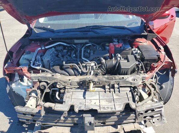 3N1AB8CV6MY245288 2021 NISSAN SENTRA Красный Вид задней части салона