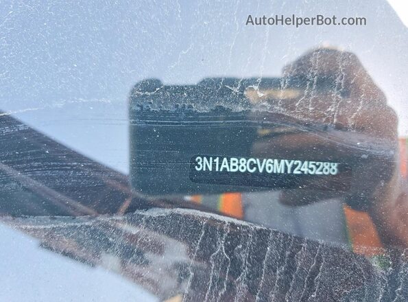 3N1AB8CV6MY245288 2021 NISSAN SENTRA Красный Вид наклейки с VIN-кодом