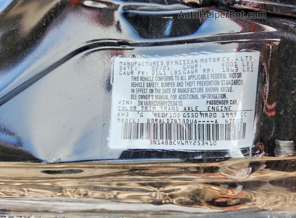 3N1AB8CV6MY253410 2021 NISSAN SENTRA Black Widok komory silnika