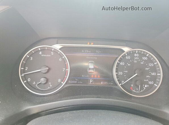 3N1AB8CV6MY300564 2021 NISSAN SENTRA Белый Вид щитка приборов