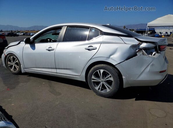 3N1AB8CV6MY312813 2021 NISSAN SENTRA Silver Trasero izquierdo