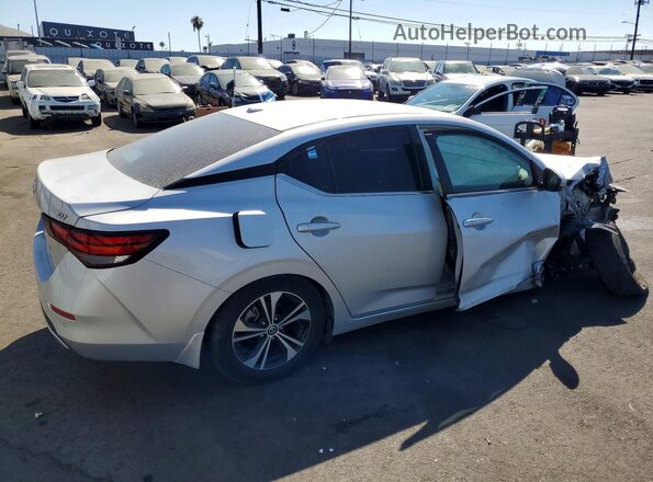 3N1AB8CV6MY312813 2021 NISSAN SENTRA Silver Trasero derecho
