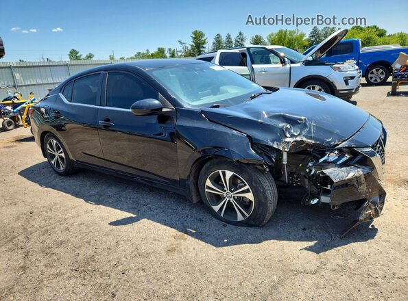 3N1AB8CV6NY232977 2022 NISSAN SENTRA Black წინა მარჯვენა