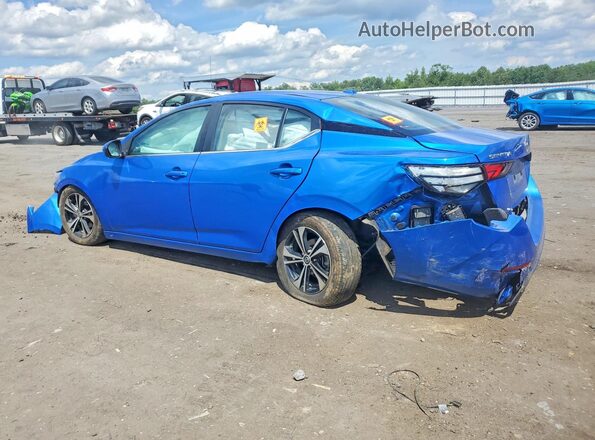 3N1AB8CV6NY314532 2022 NISSAN SENTRA Blue Rear left