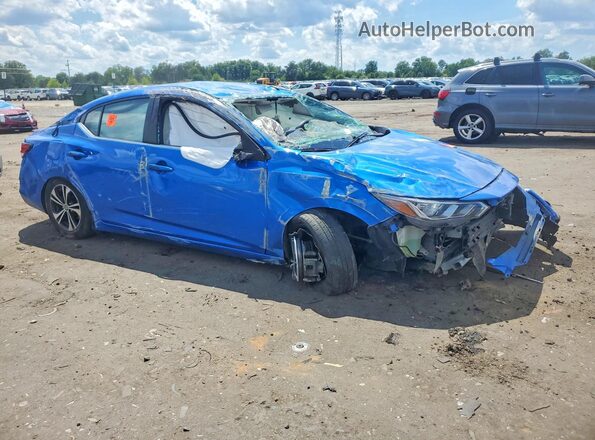 3N1AB8CV6NY314532 2022 NISSAN SENTRA Blue Front right
