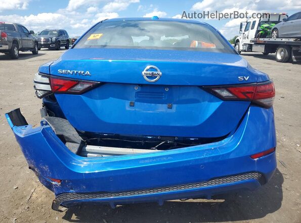 3N1AB8CV6NY314532 2022 NISSAN SENTRA Blue Rear view