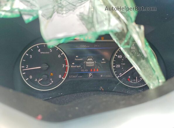 3N1AB8CV6NY314532 2022 NISSAN SENTRA Blue Instrument cluster view