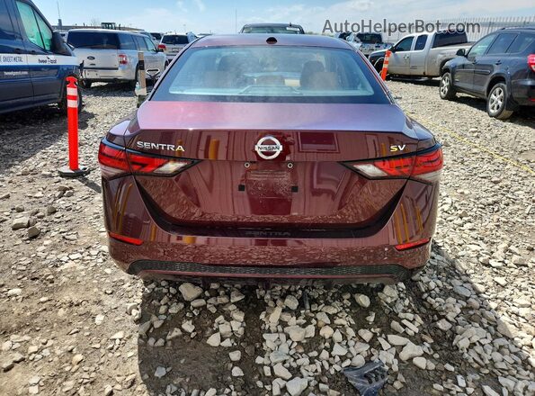 3N1AB8CV6PY245683 2023 NISSAN SENTRA Бордовый Вид сзади