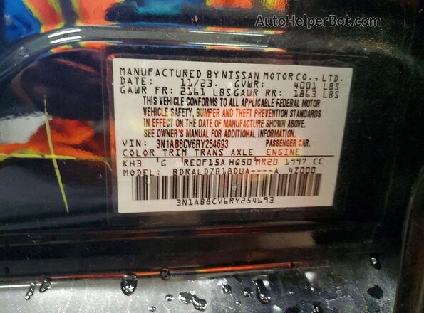 3N1AB8CV6RY254693 2024 NISSAN SENTRA Black Engine compartment view