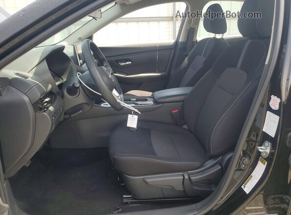 3N1AB8CV6SY319306 2025 NISSAN SENTRA Black Widok wnętrza z przodu