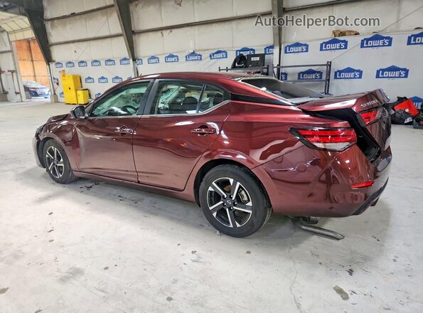 3N1AB8CV6SY362043 2025 NISSAN SENTRA Burgundy Trasero izquierdo