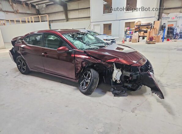 3N1AB8CV6SY362043 2025 NISSAN SENTRA Burgundy Delantero derecho