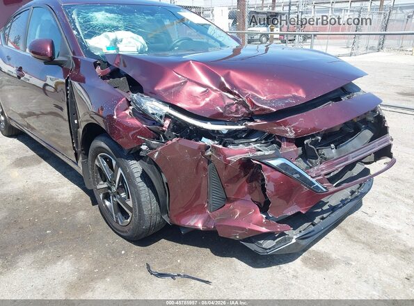 3N1AB8CV6SY411905 2025 NISSAN SENTRA Burgundy Vista frontal