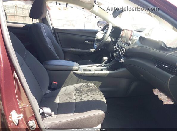 3N1AB8CV6SY411905 2025 NISSAN SENTRA Burgundy Vista interior delantera