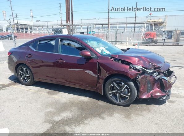 3N1AB8CV6SY411905 2025 NISSAN SENTRA Burgundy Vista interior trasera