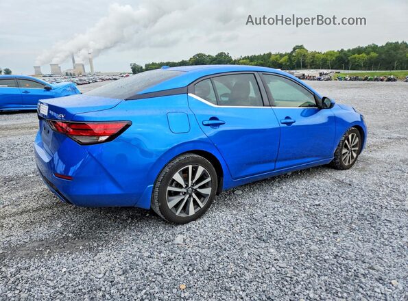 3N1AB8CV7MY226782 2021 NISSAN SENTRA Blue Trasero derecho