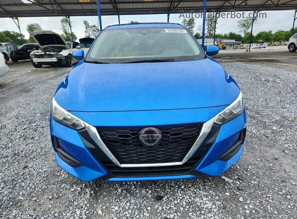 3N1AB8CV7MY226782 2021 NISSAN SENTRA Blue Vista frontal