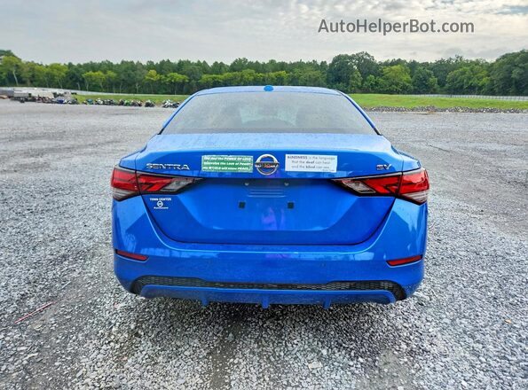 3N1AB8CV7MY226782 2021 NISSAN SENTRA Blue Vista trasera