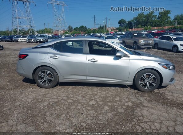 3N1AB8CV7MY294435 2021 NISSAN SENTRA Silver Rear interior view